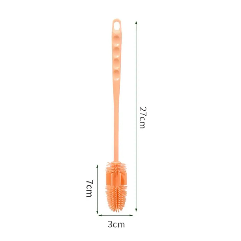 High Quality Long Handle Sponge Brushes Portable 360 Degree Cup Brush Household Multifunctional Bottle Brush