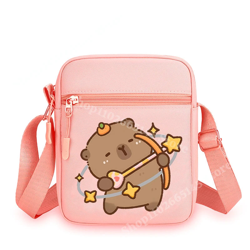 Capibara Crossbody Bag Kids Kawaii Capybara Shoulder Bag Girls Boys Travel Messenger Pouch New Outdoor Sport Purse Children Gift