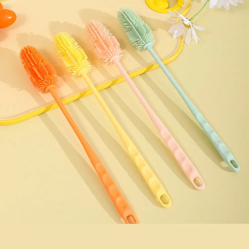 High Quality Long Handle Sponge Brushes Portable 360 Degree Cup Brush Household Multifunctional Bottle Brush