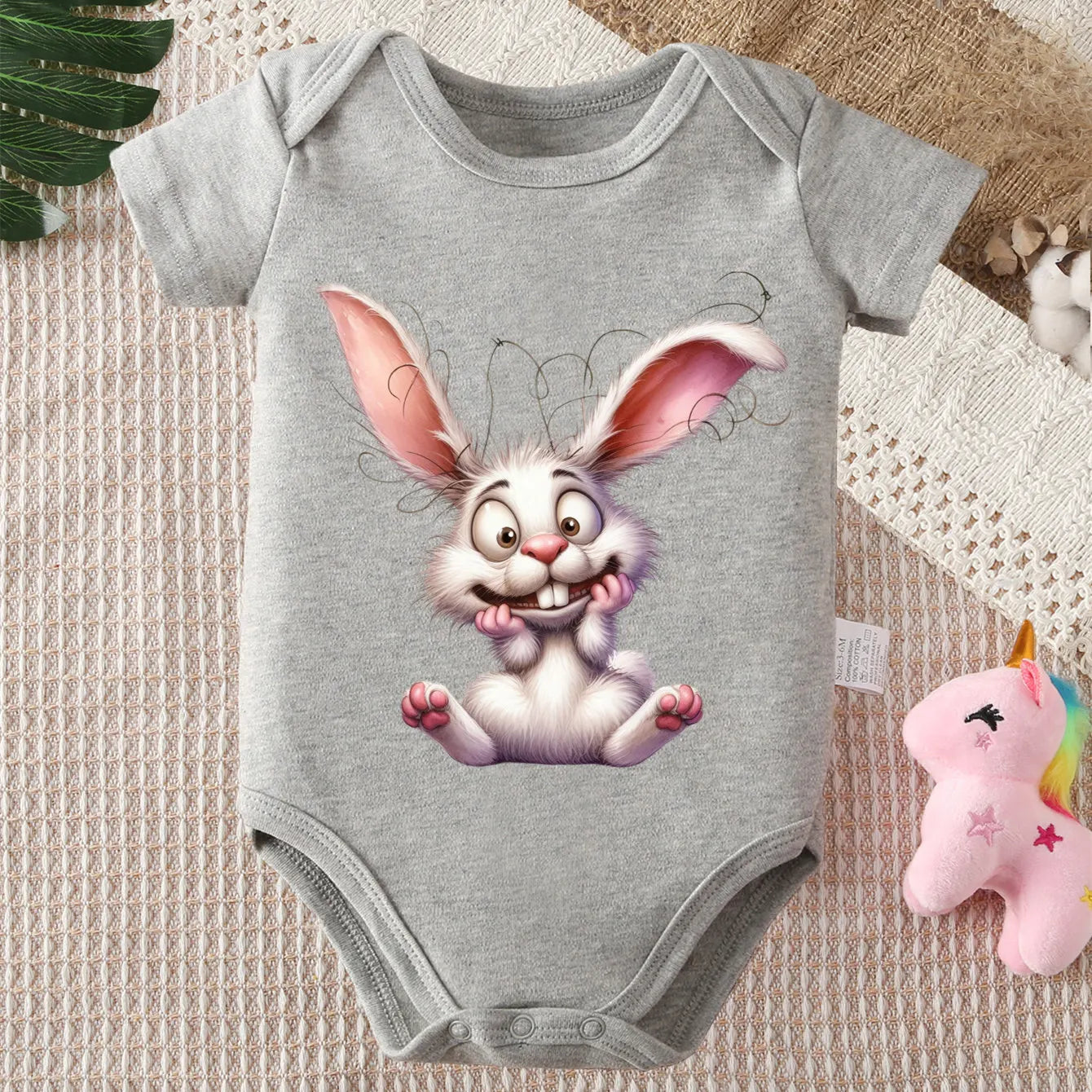 "COMBINAISON" Body 100% coton, imprimé, vêtements confortables pour bébé de 0 à 12 mois