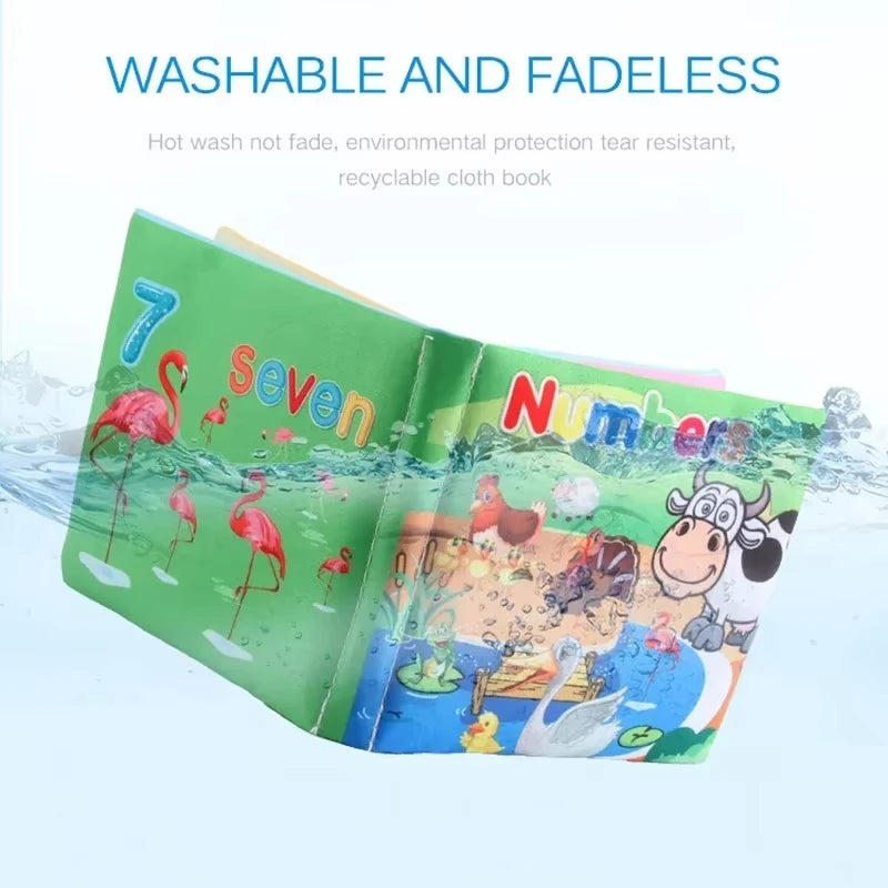 Baby Soft Cloth Book for Newborns 0-12 Months 3D Book Animal Family Cognitive Montessori Early Educational Toys for Kids Gift