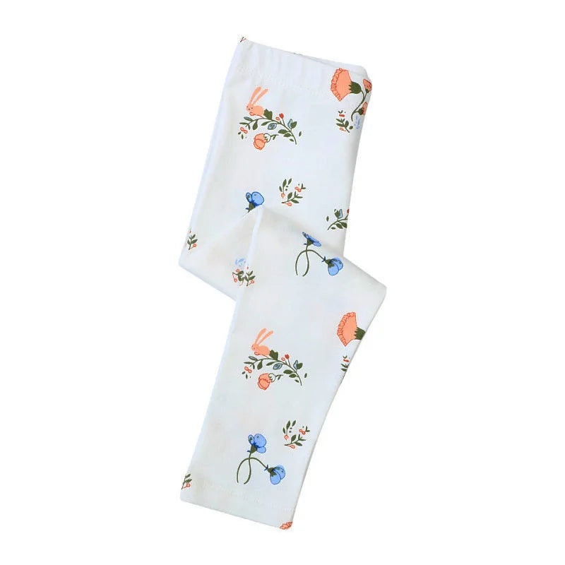 "VETEMENTS" Leggings longs pour filles (2-7 ans), broderie licorne, taille haute