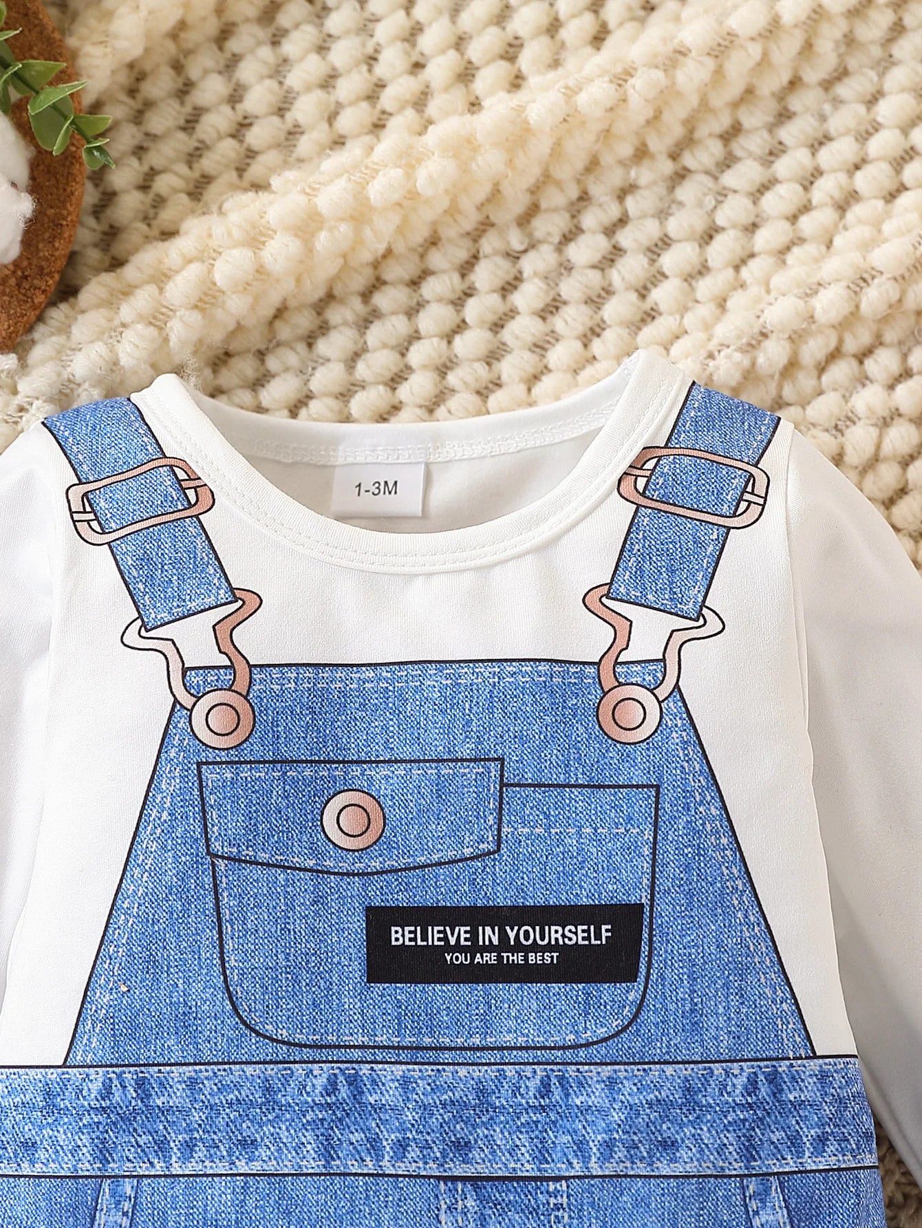 Newborn Baby Boy Printed Romper: Crew Neck Long-Sleeve One-Piece Outfit – Casual Spring/Autumn Wear, Versatile for Daily Use and