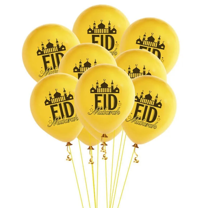 "SPECIAL RAMADAN" 10 pièces Eid Mubarak ballons en Latex ballons Ramadan Kareem décoration Ramadan Mubarak musulman islamique Festival fête bricolage décorations