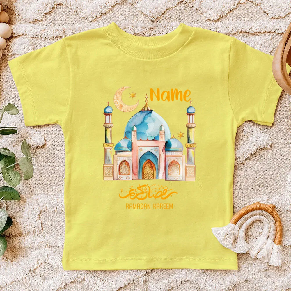 "SPECIAL RAMADAN" Personalized Eid Mubarak baby bodysuit with name, Eid Ramadan outfit for boys and girls; Personalized Eid Mubarak Baby Bodysuit Custom Name Boys Girls Eid Ramadan