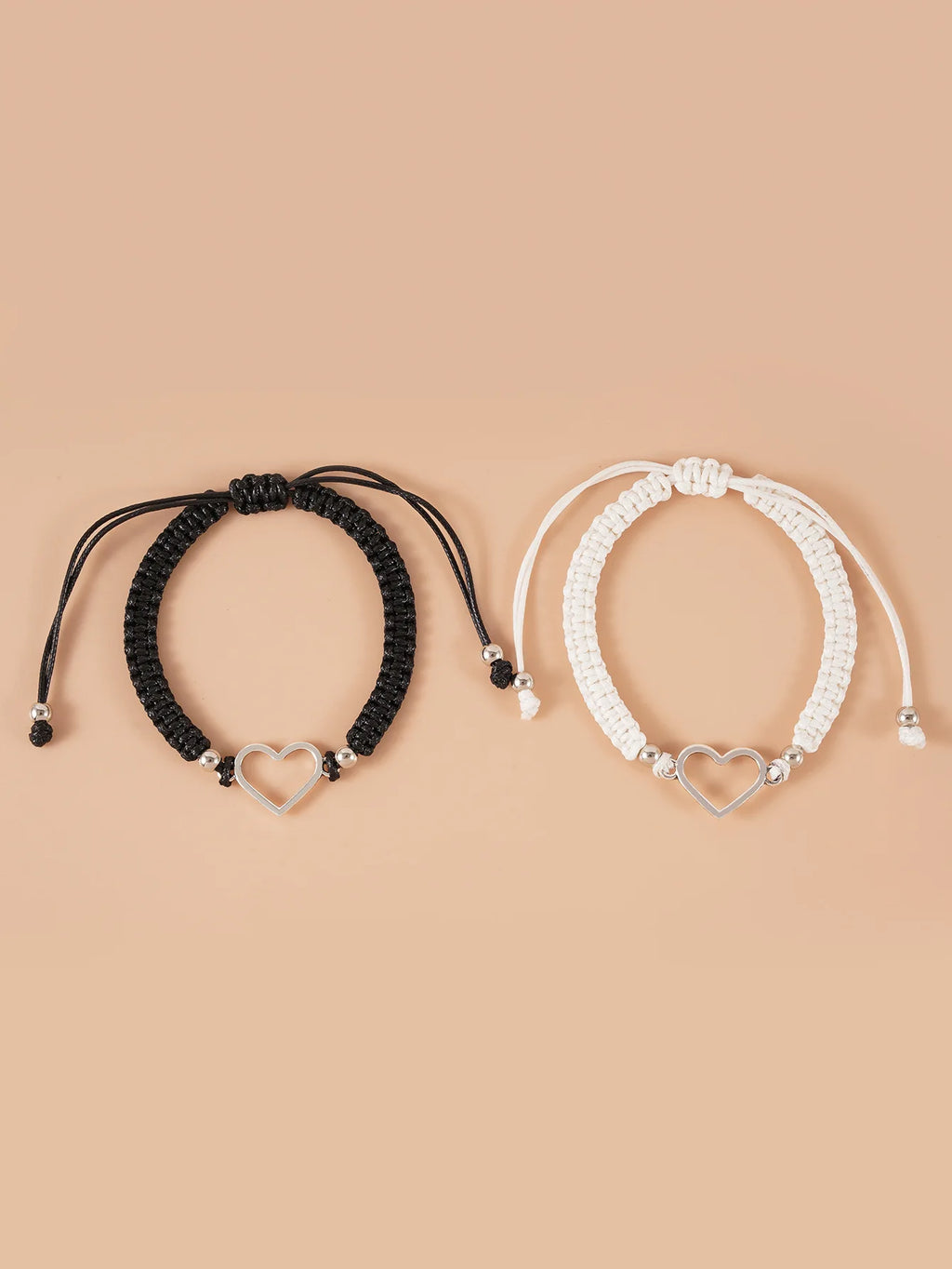 "BIJOUX" Bracelet de couple en forme de cœur