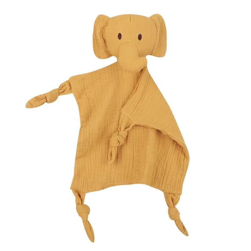 New Cotton Gauze Baby Towel Print Bunny Ear Rabbit Doll Baby Comforters Blanket Soothing Towel Newborn Face Towel Saliva Towel