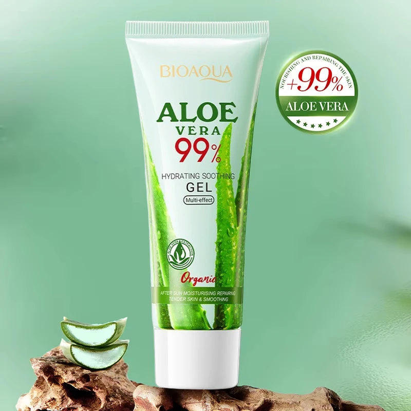 "SOIN" Gel apaisant à l'aloe vera pour le visage et  corps, hydratant, réparateur, soin contre les coups de soleil pour peaux sensibles