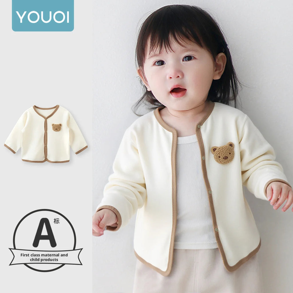 "VETEMENTS"  Cardigan pour bébé de 0 à 2 ans, manteau léger pour bébé, manches longues