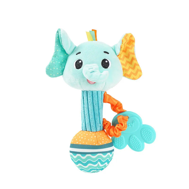 "JOUET" Hochet pour bébé, jouet de dentition en peluche pour bébés de 0 à 12 mois