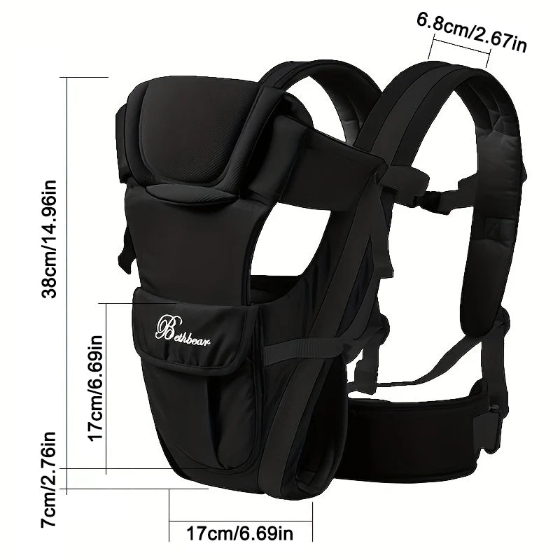 "ACCESSOIRE" Porte-bébé, porte-sac à dos ergonomique 4 en 1, porte-bébé facilement réglable pour nouveau-né et tout-petit