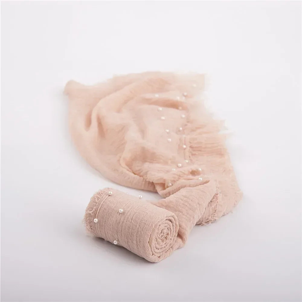 "SPECIAL RAMADAN" Soft beaded swaddle blanket for newborns, baby photo prop, Soft Baby Pearl Wraps Newborn Photography Props Blanket Baby Photo Wraps Pearls Beaded Muslim Wraps Baby Photo