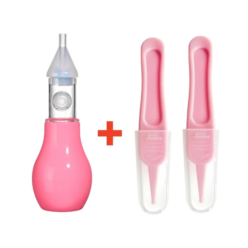 "ACCESSOIRE" Aspirateur Nasal en Silicone pour bébé, pompe d'aspiration, nettoyeur de nez pour enfants, dispositif de nettoyage du nez apaisant, outils de nettoyage Nasal