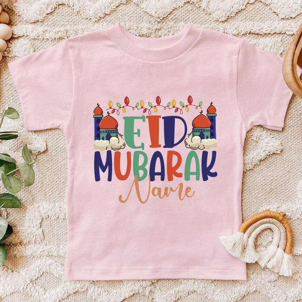 "SPECIAL RAMADAN" Personalized Eid Mubarak baby bodysuit with name, Eid Ramadan outfit for boys and girls; Personalized Eid Mubarak Baby Bodysuit Custom Name Boys Girls Eid Ramadan