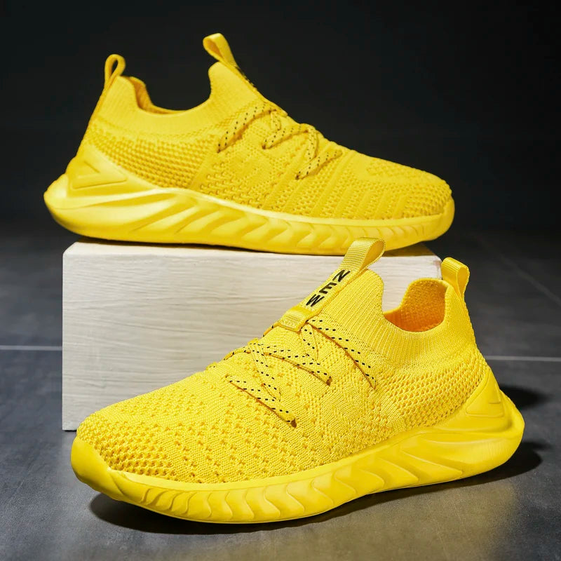 Four Seasons Children's Casual Sports Shoes with Mesh Breathable One Step Running Shoes