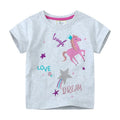 "VETEMENTS" T-shirts coton printemps/été enfants  2-7 ans, motif dessin pour filles