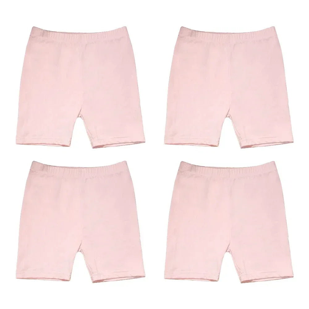 "VETEMENTS" Pantalons de sécurité pour filles, 4 pièces, Leggings de danse, Shorts, collants courts 3 à 12 ans
