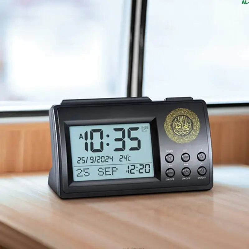 "SPECIAL RAMADAN" 2026 Nouvelle horloge chronomètre Azan Affichage LCD avec alarme prière option répétition minuterie prière