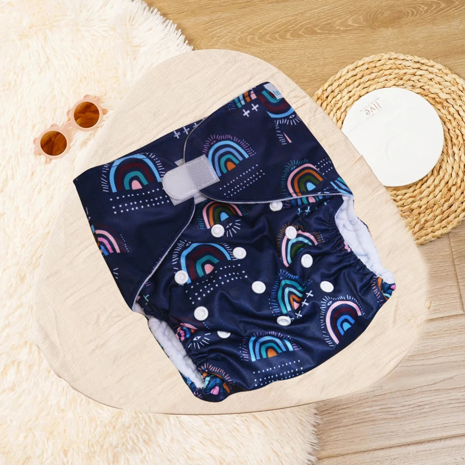 EezKoala Big  XL Ecological Cloth Diaper Washable  Adjustable Nappies Reusable  Cloth Diapers Cover Fit 2-5 Years Baby