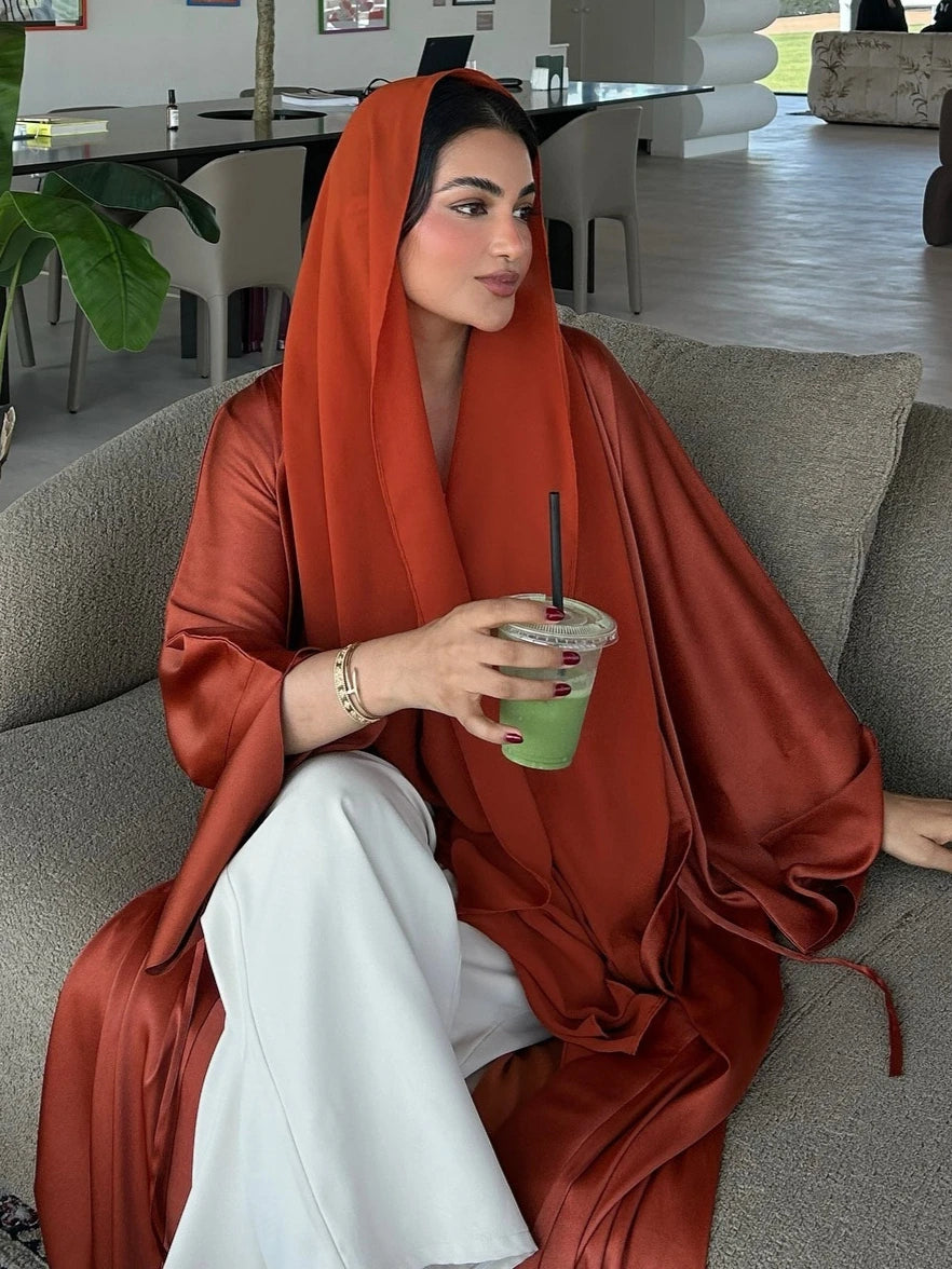 "SPECIAL RAMADAN" Musulman ouvert Abaya femmes robes modestes Cardigan arabe longue Robe maroc dubaï Abayas caftan Islam Eid Ramadan Jalabiya robes