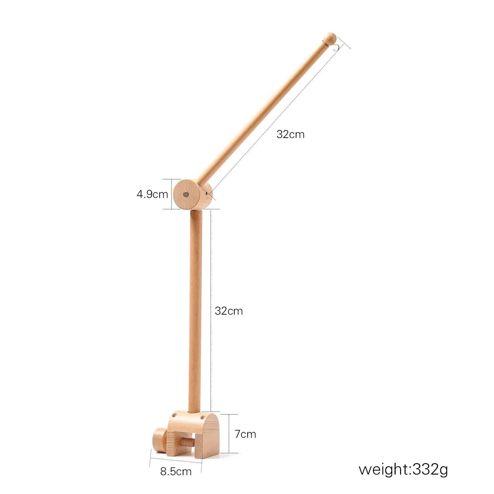 "JOUET" Hochet Mobile pour berceau de bébé  0 à 36 mois, jouet en feutre suspendu avec support en bois