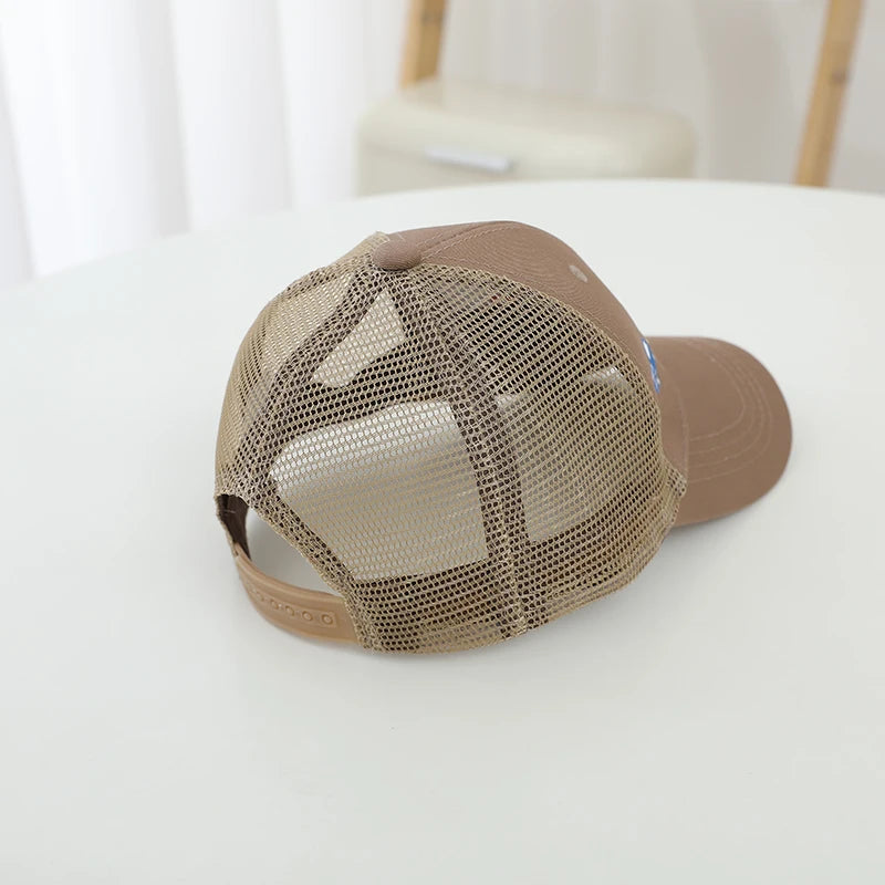 Children's 2025 New Kids Baseball Caps for Girls Boys Spring Summer Baby Sun Hats Cartoon Vehicles Toddler Peaked Caps