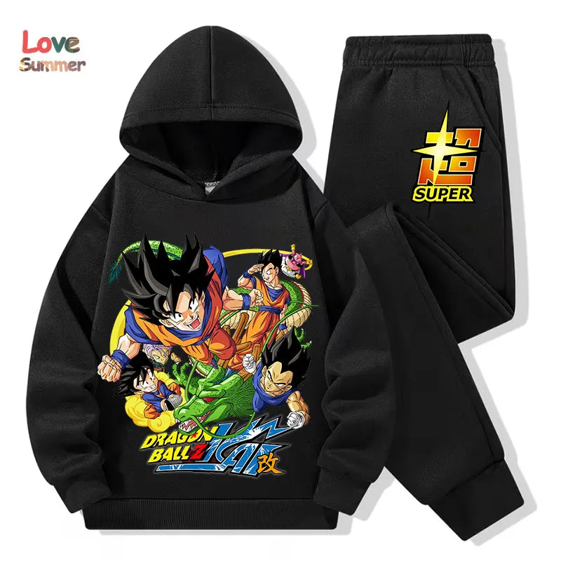 "VETEMENTS" Sweat à capuche pantalon 2pcs 3-14 ans enfants, survêtement DragonBall garçons filles