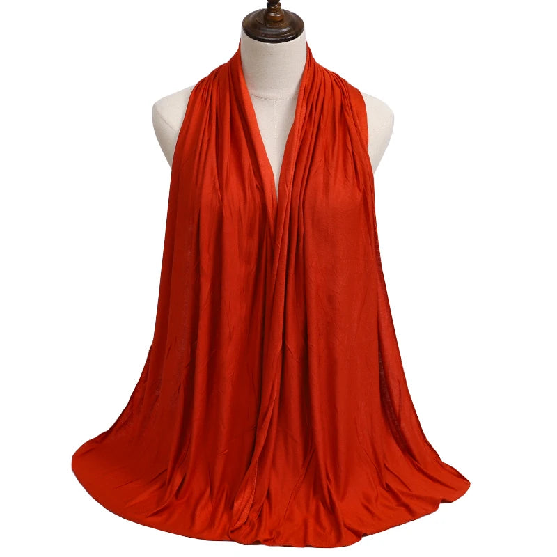 "SPECIAL RAMADAN" Long African hijab in high-quality modal cotton jersey, solid color, ideal for Ramadan; New Jersey Women's Muslim Ramadan Fashion Modal Cotton Jersey Hijab Women's High Quality Solid Color Soft H