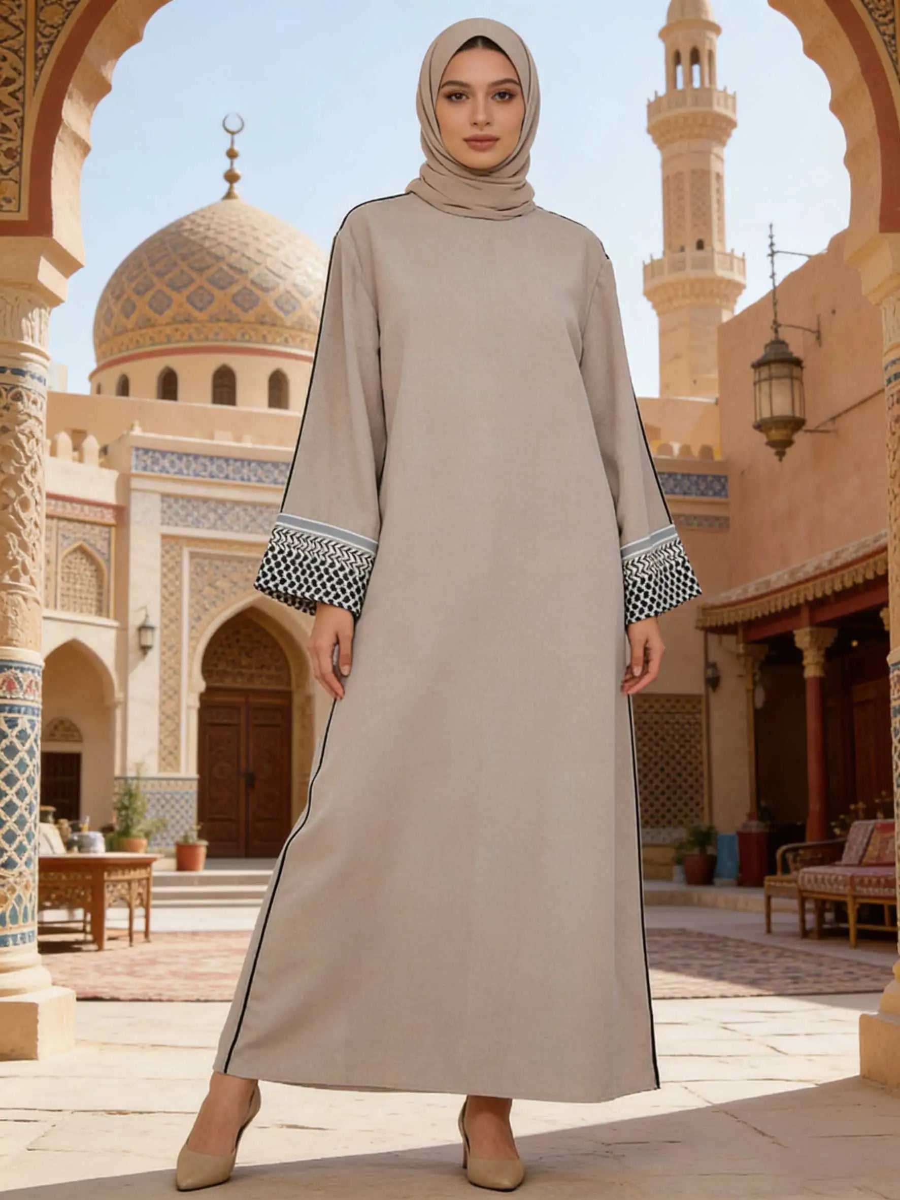 "SPECIAL RAMADAN" Elegant abayas for Muslim women from the Middle East, cardigan style, luxury dress; 2026 Ramadan Gorgeous Muslim Middle East Abayas Women Elegant Cardigan Fashion Robe Dubai Luxury Eid Islam Long Dress
