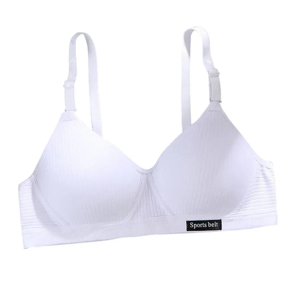 Training Bra for Developing Girls without Steel Rings Comfortable and Traceless Small Bra Pure Cotton Thin Sport Underwears