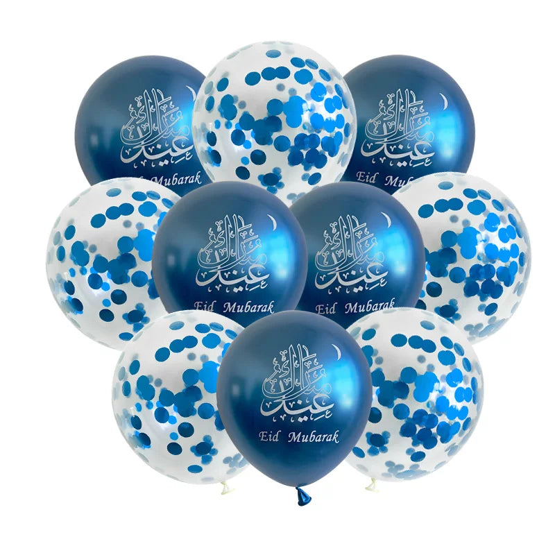 "SPECIAL RAMADAN" 10 pièces Eid Mubarak ballon en Latex Ramadan Kareem décoration Air Globos Ramadan Mubarak musulman islamique Festival fête fournitures 2024