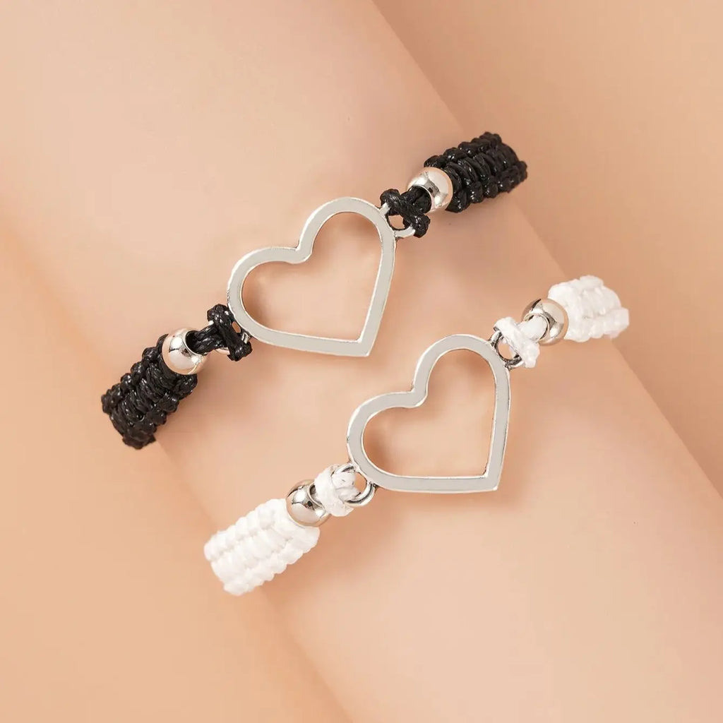 "BIJOUX" Bracelet de couple en forme de cœur
