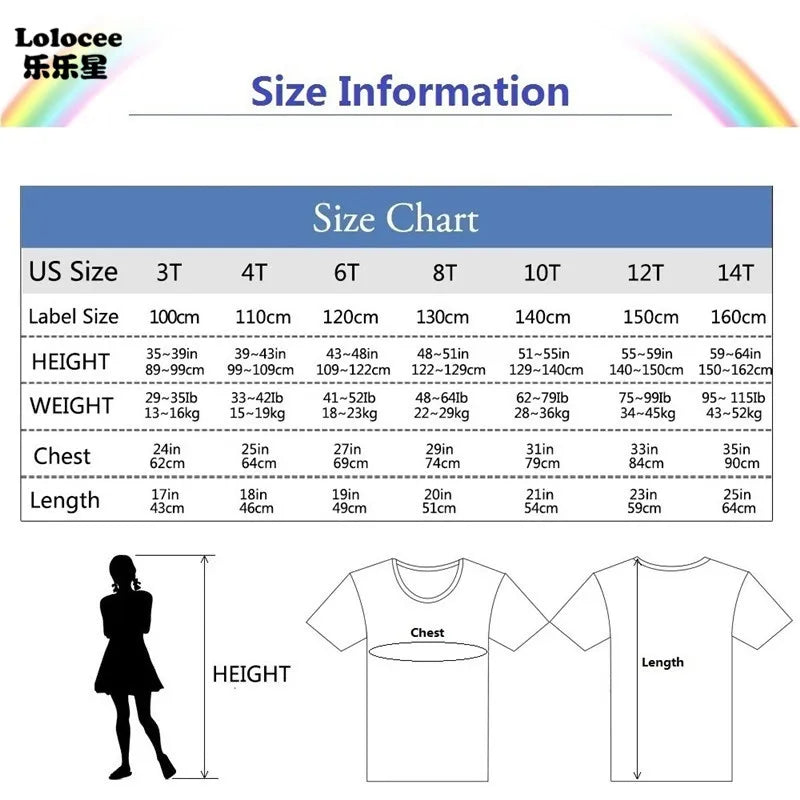 "VETEMENTS" T-Shirt pour filles 26 lettres alphabets, Enfants Mode Fleur