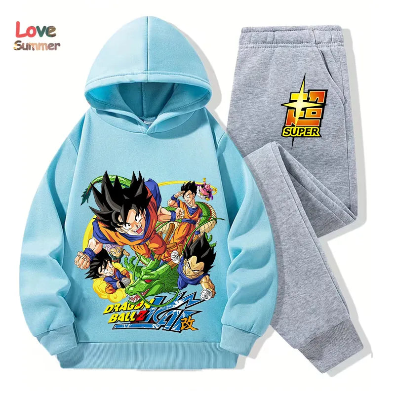 "VETEMENTS" Sweat à capuche pantalon 2pcs 3-14 ans enfants, survêtement DragonBall garçons filles