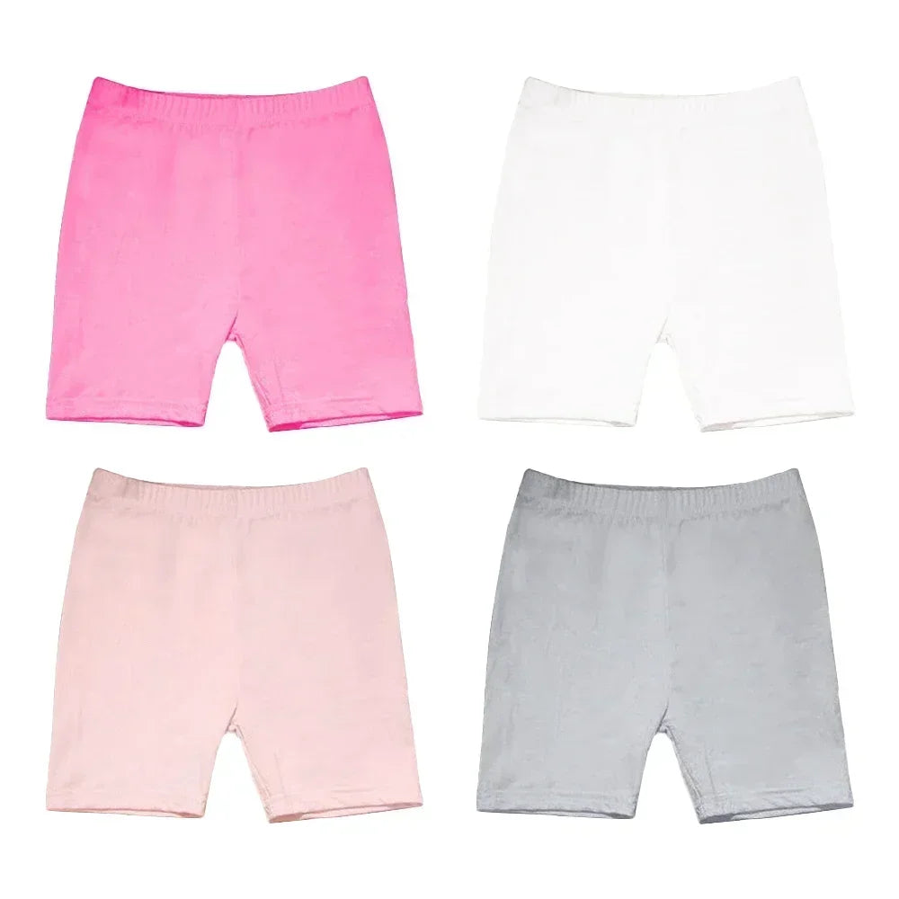 "VETEMENTS" Pantalons de sécurité pour filles, 4 pièces, Leggings de danse, Shorts, collants courts 3 à 12 ans