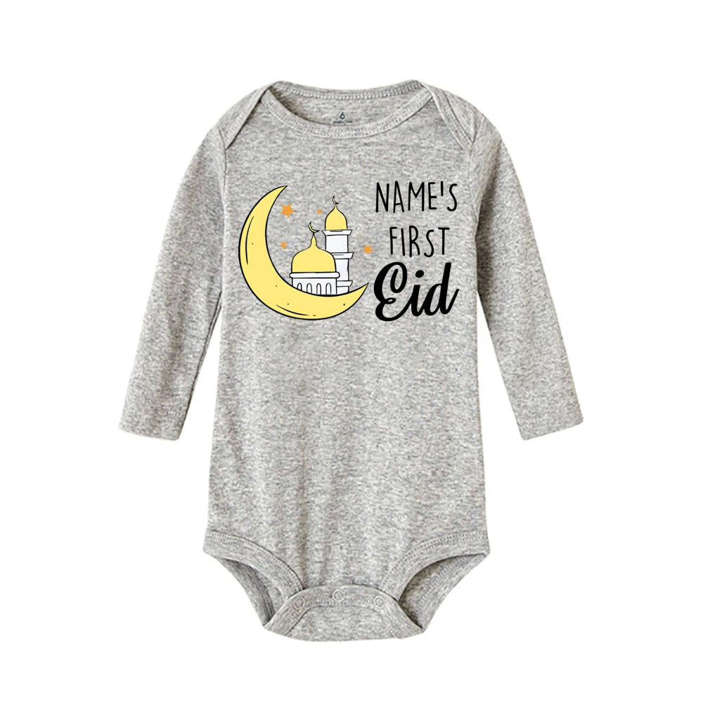 "SPECIAL RAMADAN" Personalized Baby Romper, First Eid Bodysuit with Name, Baby Outfit for Ramadan, Personalized Baby First Eid Romper Custom Name Newborn Eid Bodysuit Infant Ramadan Jumpsuit Islamic