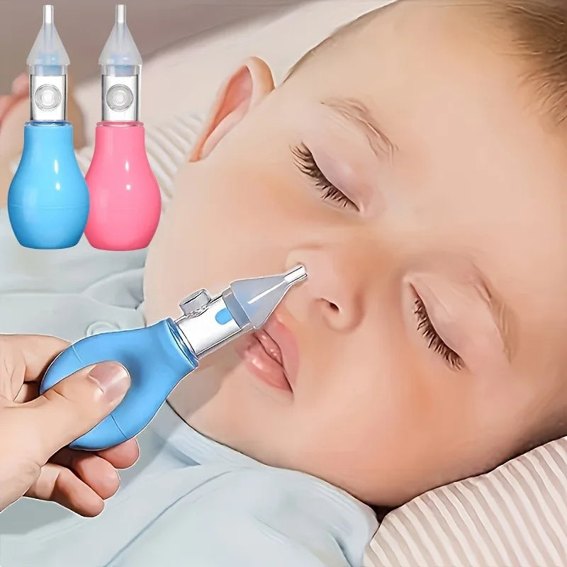 "ACCESSOIRE" Aspirateur Nasal en Silicone pour bébé, pompe d'aspiration, nettoyeur de nez pour enfants, dispositif de nettoyage du nez apaisant, outils de nettoyage Nasal