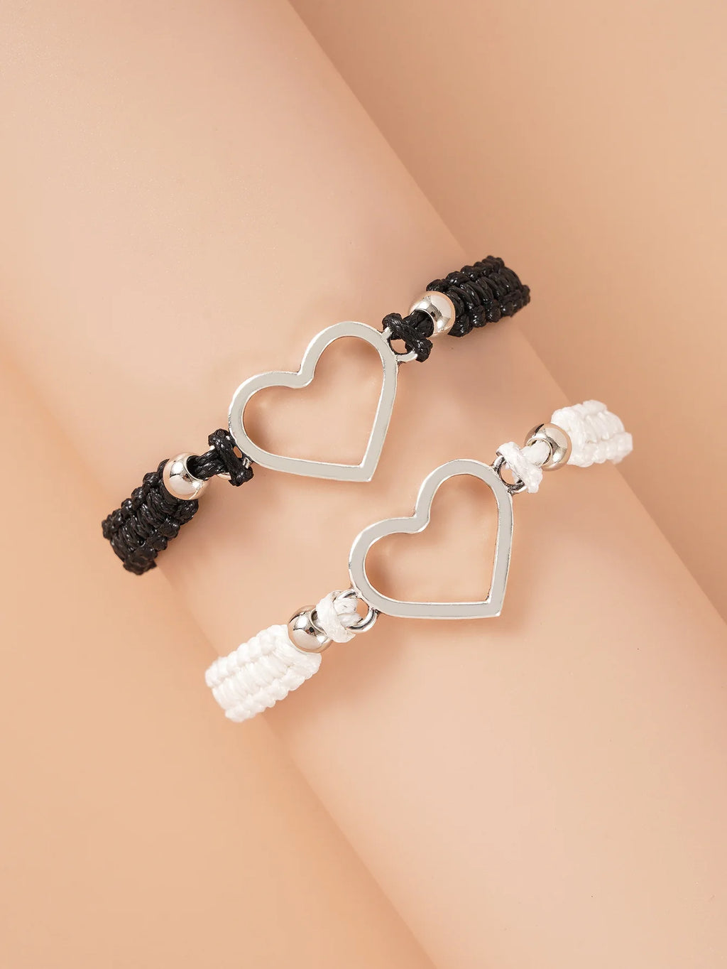 "BIJOUX" Bracelet de couple en forme de cœur