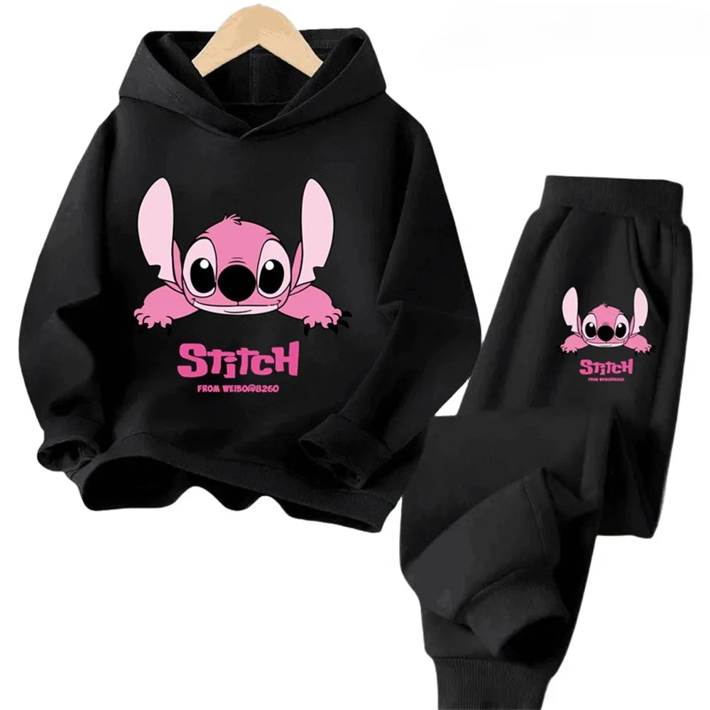 "VETEMENTS" NOUVEAU Sweat à capuche Stitch pour enfants, pull décontracté à motif dessin animé, garçons/filles