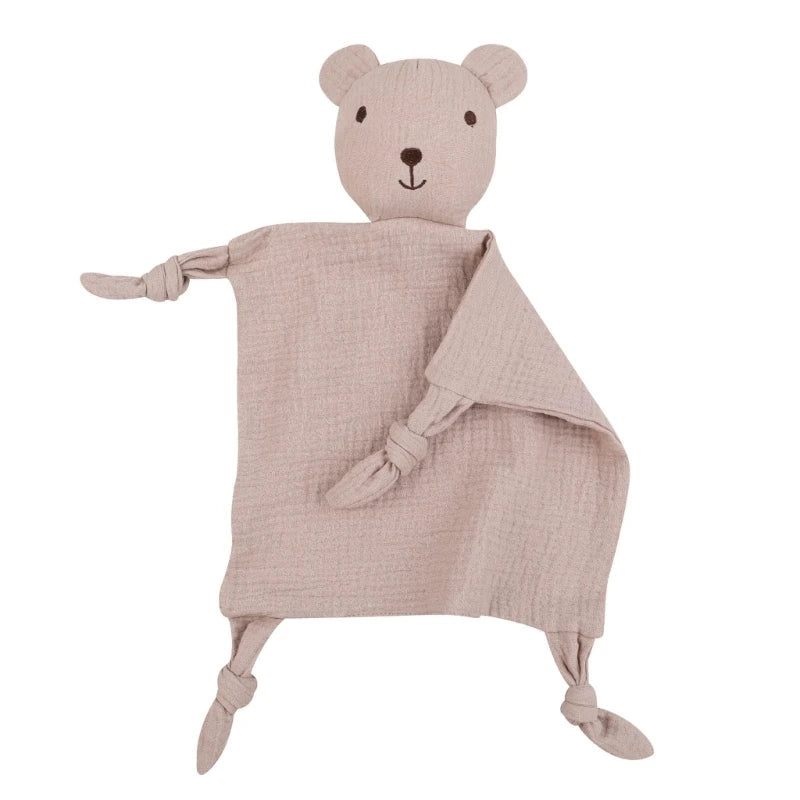 New Cotton Gauze Baby Towel Print Bunny Ear Rabbit Doll Baby Comforters Blanket Soothing Towel Newborn Face Towel Saliva Towel