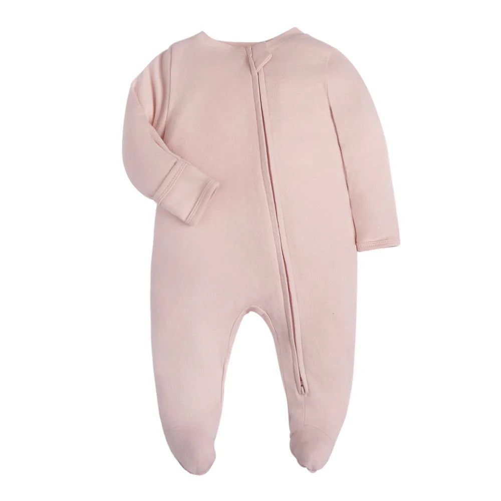 "COMBINAISON" Barboteuse en coton pour bébés, garçons et filles, combinaison avec fermeture éclaire