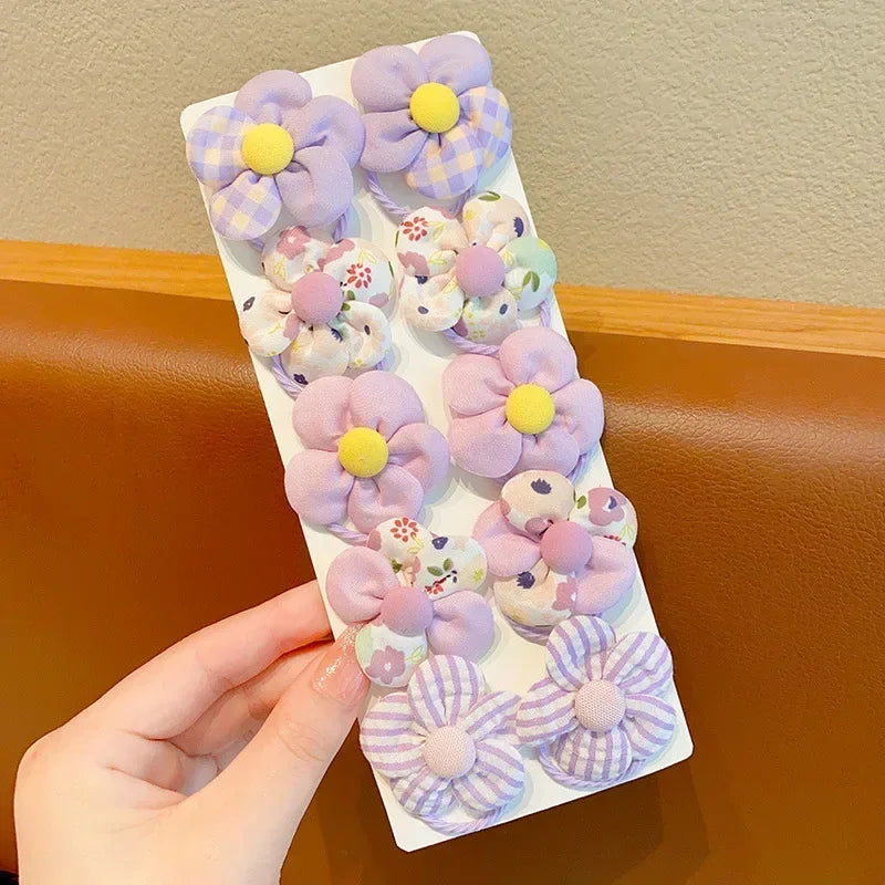 "ACCESSOIRE" Nouveaux élastiques à cheveux mignons pour enfants, avec motifs de fleurs et de fruits, pour filles et enfants. Accessoires de cheveux à offrir.
