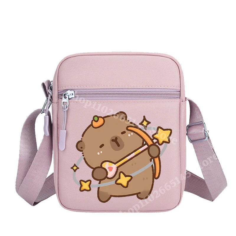 Capibara Crossbody Bag Kids Kawaii Capybara Shoulder Bag Girls Boys Travel Messenger Pouch New Outdoor Sport Purse Children Gift