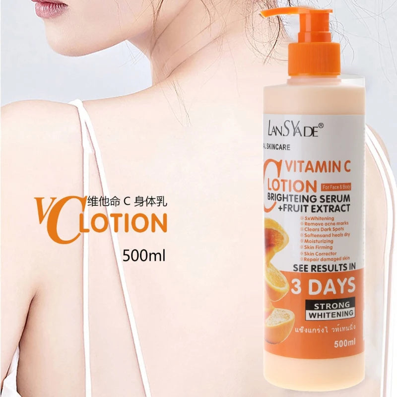 "SOIN" Crème hydratante nourrissante à la vitamine C pour le corps, soin réparateur, anti-gerçure, éclaircissante