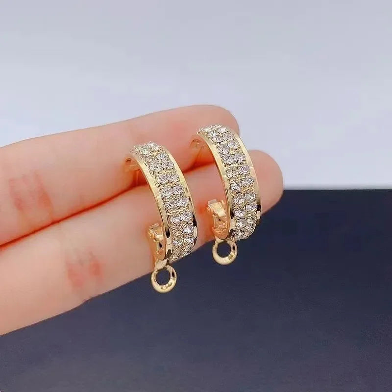 "BIJOUX" Boucles d'oreilles créoles en zircone pour femme