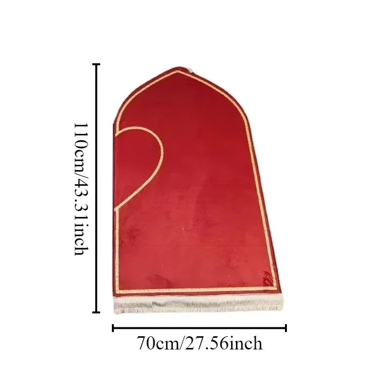 "SPECIAL RAMADAN" Couple Prayer Mat, Thick, Printed Flannel; Couple Set Prayer Mat Thick Printed Flannel Adult Worship Mats Prayer Carpets for Living Room Rugs Alfombras Para Sala