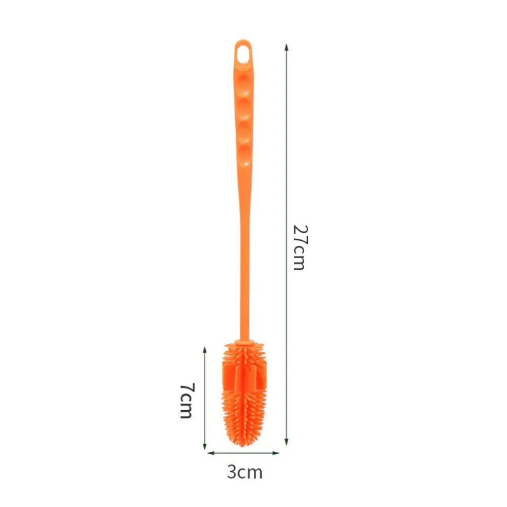 High Quality Long Handle Sponge Brushes Portable 360 Degree Cup Brush Household Multifunctional Bottle Brush