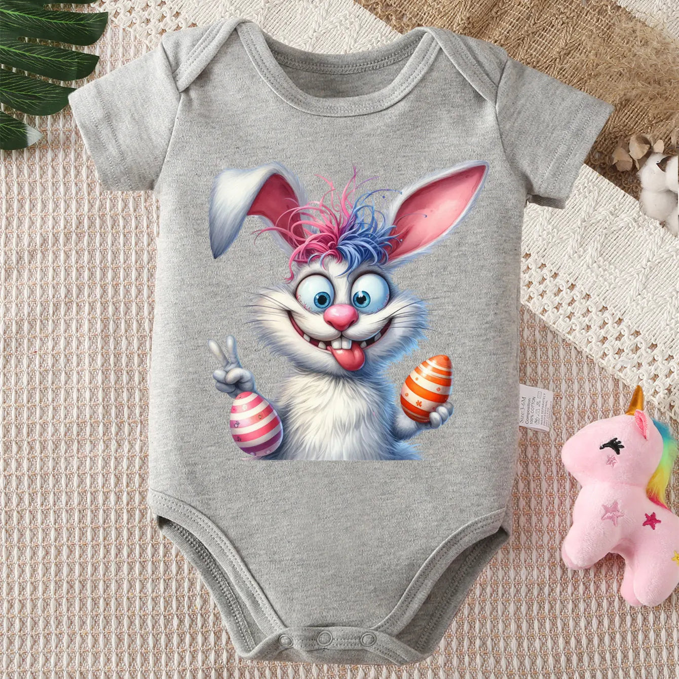 "COMBINAISON" Body 100% coton, imprimé, vêtements confortables pour bébé de 0 à 12 mois