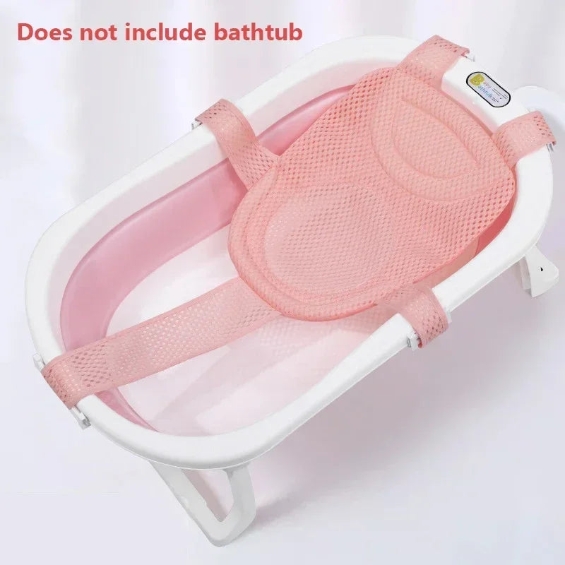 "ACCESSOIRE" Coussin de baignoire Portable pour bébé, réglable, coussin de douche, Support pour nouveau-né, tapis de siège pliable, siège de bain pour bébé, coussin d'eau flottant