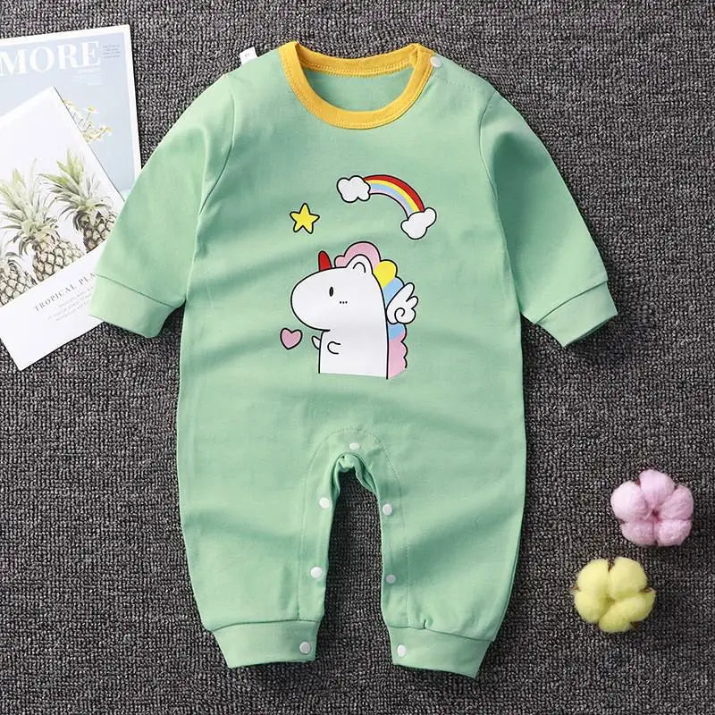 "COMBINAISON" Pour bébé de 0 à 2 ans, manches longues, sous-vêtements de printemps et d'automne pour nouveau-né, 0-2 Age Baby Clothes Cartoon Long Sleeve Climbing Clothes Spring Autumn Newborn Underwear